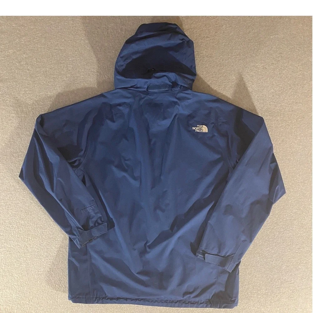 The North Face Mens Blue Gore-Tex Paclite Shell Hooded Jacket XL